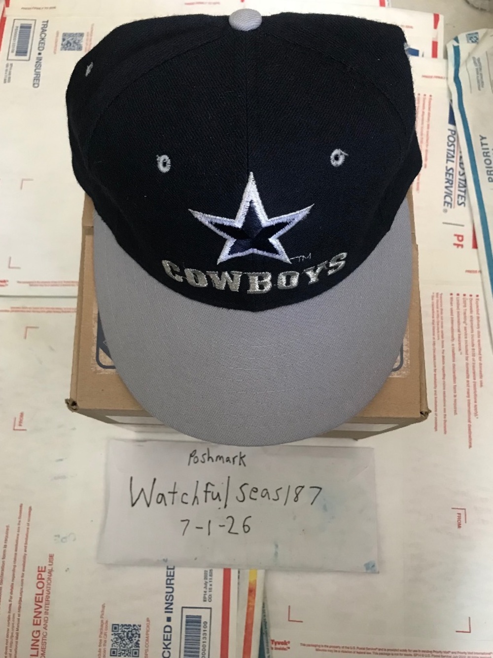 Men’s Rare Vintage Dallas Cowboys 90s New Era Fitted Hat Size 7